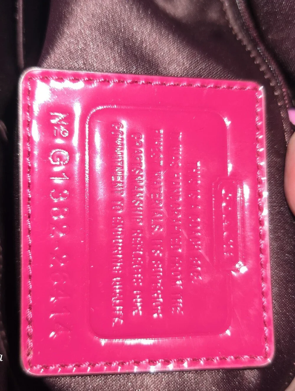 Rare Coach Poppy Magenta Tote Bag